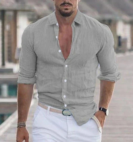 Willie - Stylish Summer Linen Shirt for Warm Days