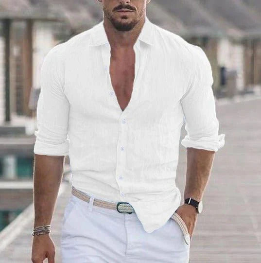 Willie - Stylish Summer Linen Shirt for Warm Days