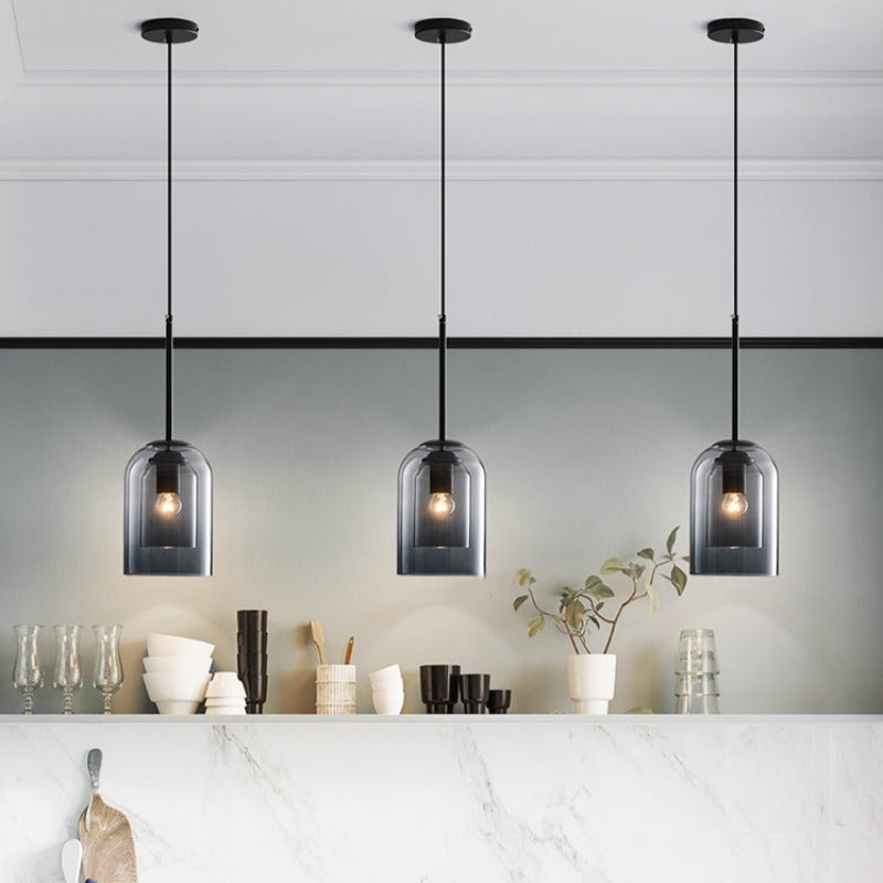 Vetro – Mid-Century Double Glass Pendant Light