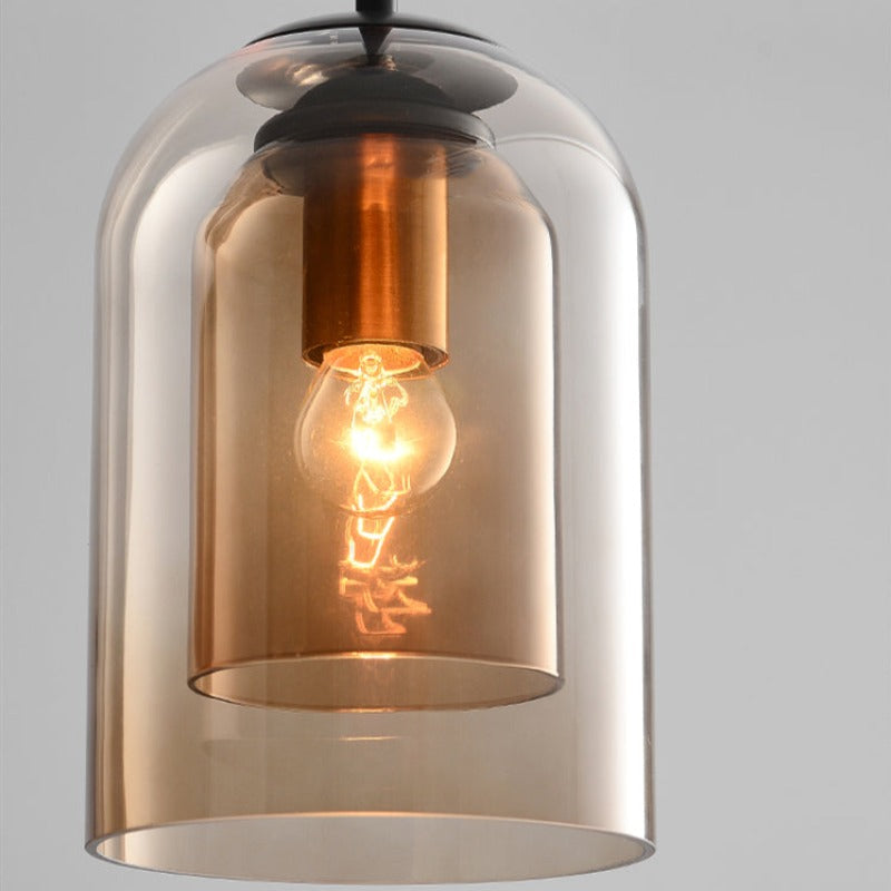 Vetro – Mid-Century Double Glass Pendant Light