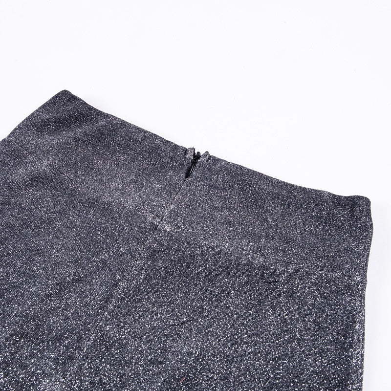 Patsy - Chic Glitter Flared Trousers for Women in Trendy Style