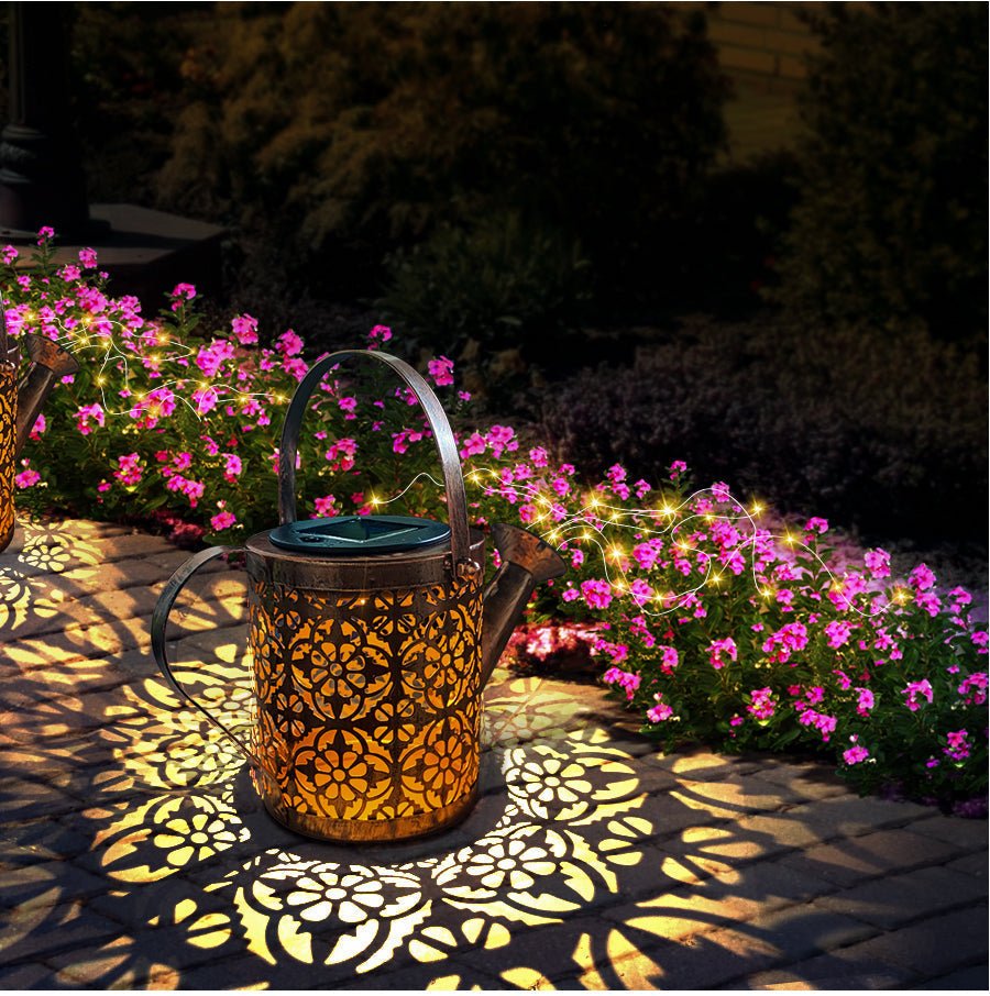 Glowvia - Enchantedcan Solar Powered Lantern Watering Can Garden Light