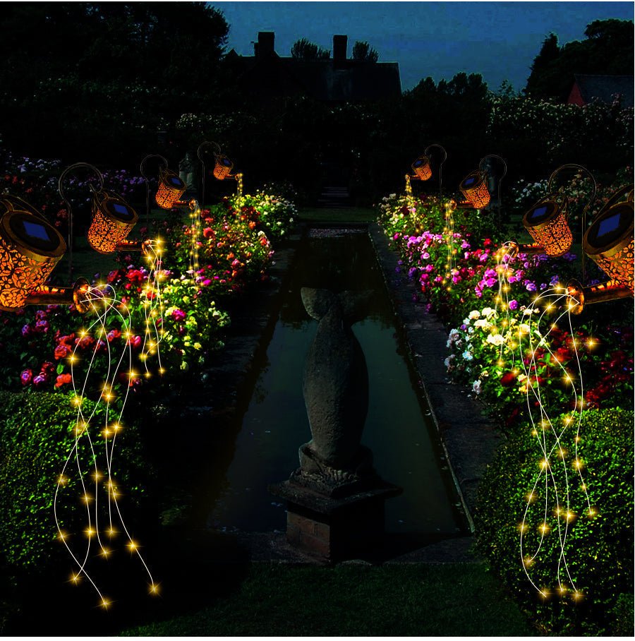 Glowvia - Enchantedcan Solar Powered Lantern Watering Can Garden Light
