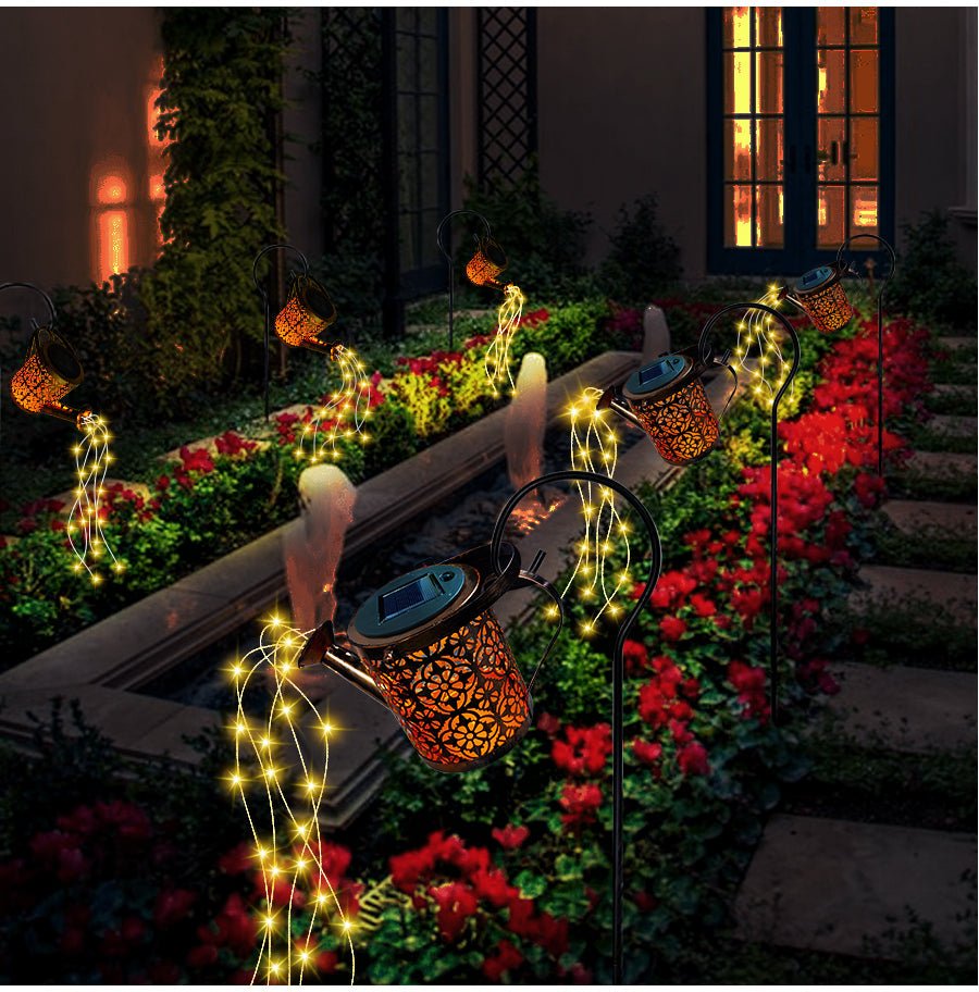 Glowvia - Enchantedcan Solar Powered Lantern Watering Can Garden Light