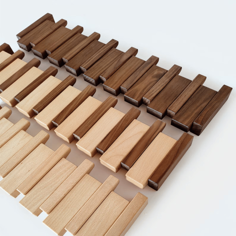 Elinor - Stylish Wooden Piano Key Wall Coat Rack for Elegant Home Decor
