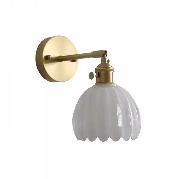 Vera - Retro Flower Bud Tulip Glass Wall Lamp with Elegant Design
