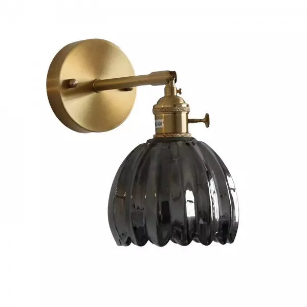 Vera - Retro Flower Bud Tulip Glass Wall Lamp with Elegant Design