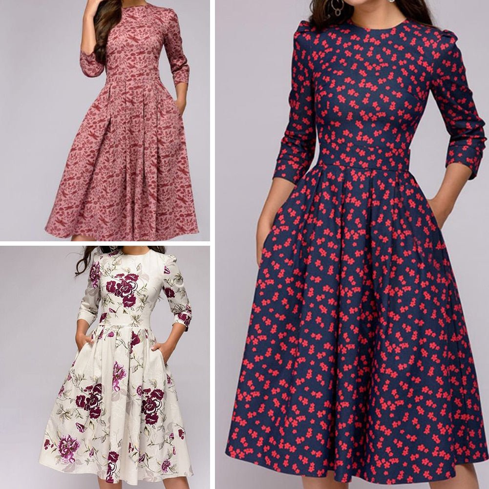 Stephanie - Elegant Floral Dress for Any Special Occasion