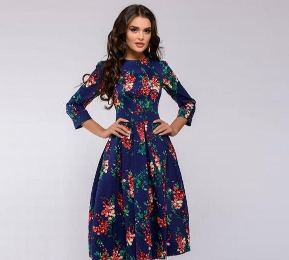 Stephanie - Elegant Floral Dress for Any Special Occasion