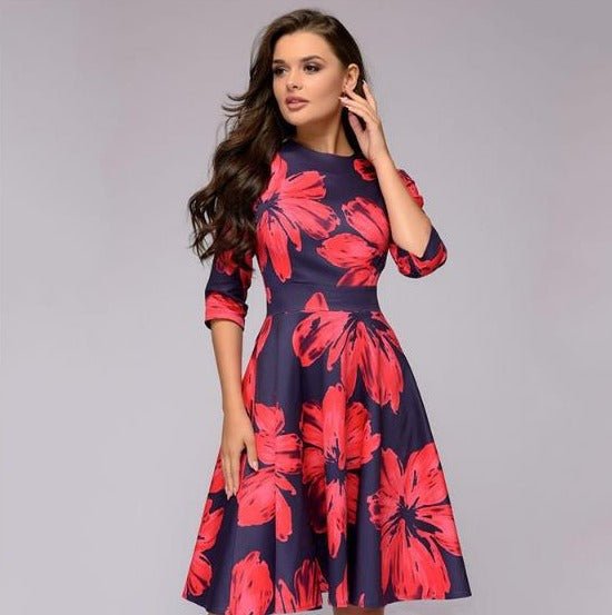Stephanie - Elegant Floral Dress for Any Special Occasion