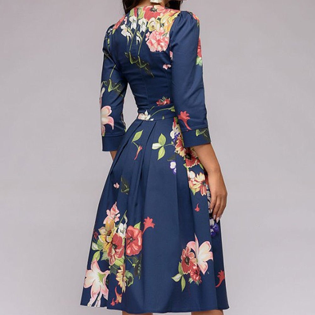 Stephanie - Elegant Floral Dress for Any Special Occasion