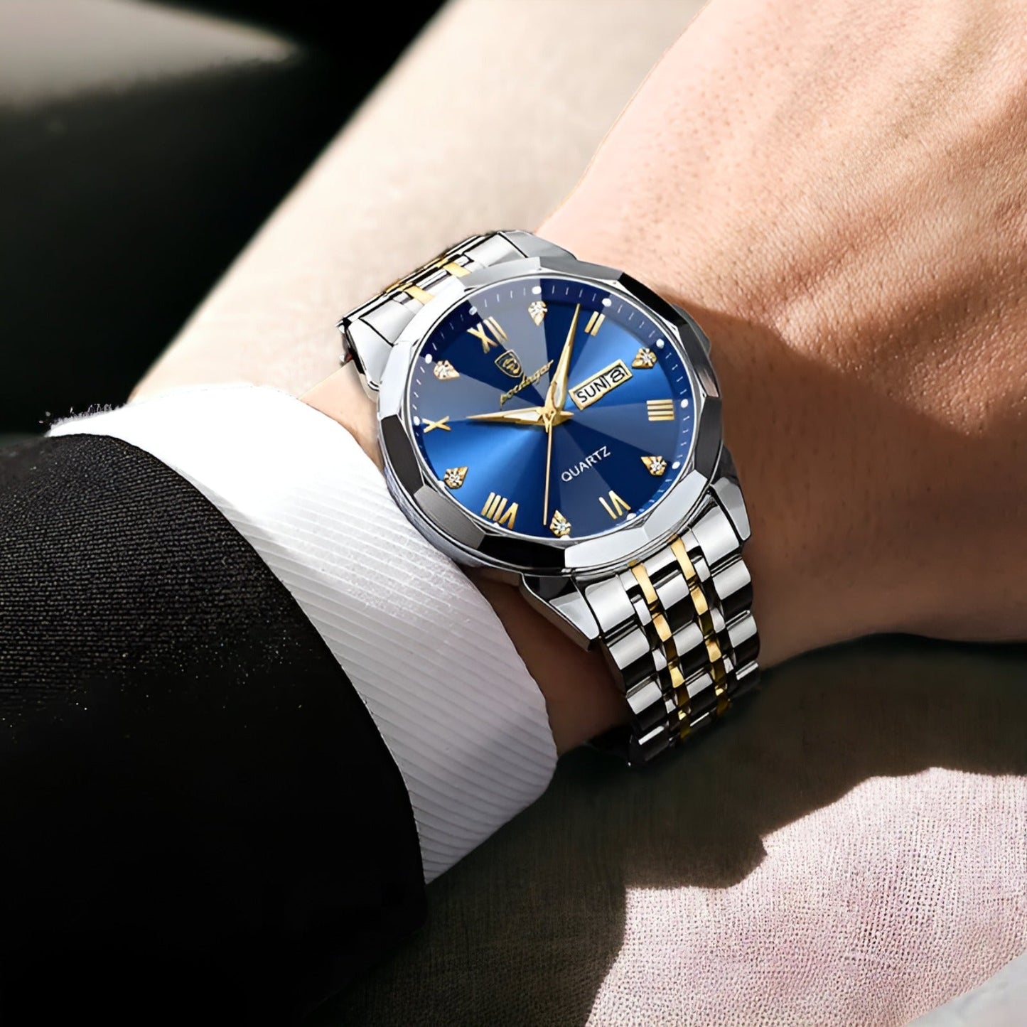 Colton - Elegant Men's Luxury Watch with Distinctive Design
