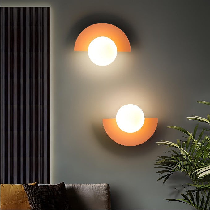 GlowNova - Modern Nordic Semicircle Wall Lamp for Elegant Home Decor