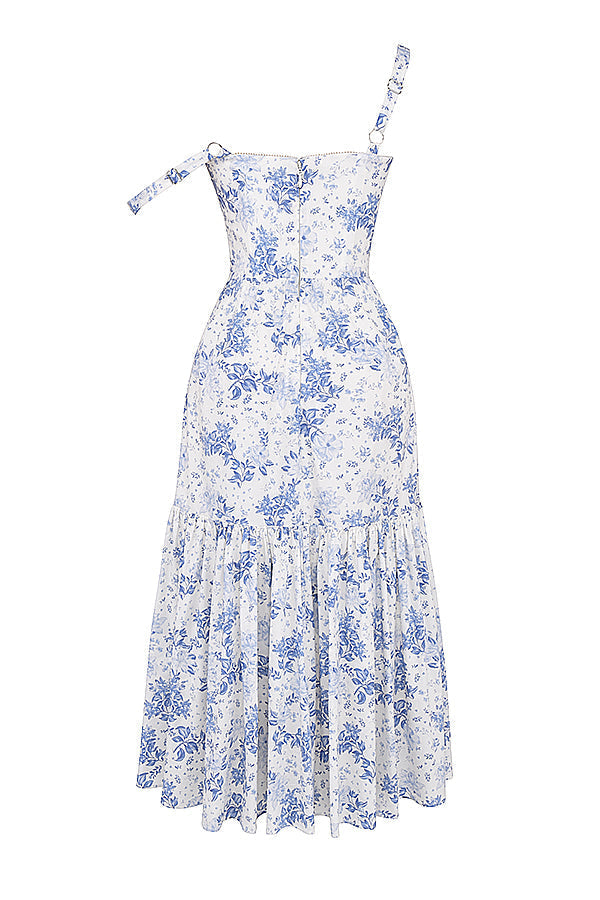 Brigid - Women's Floral Midi Summer Dress for Casual Outings