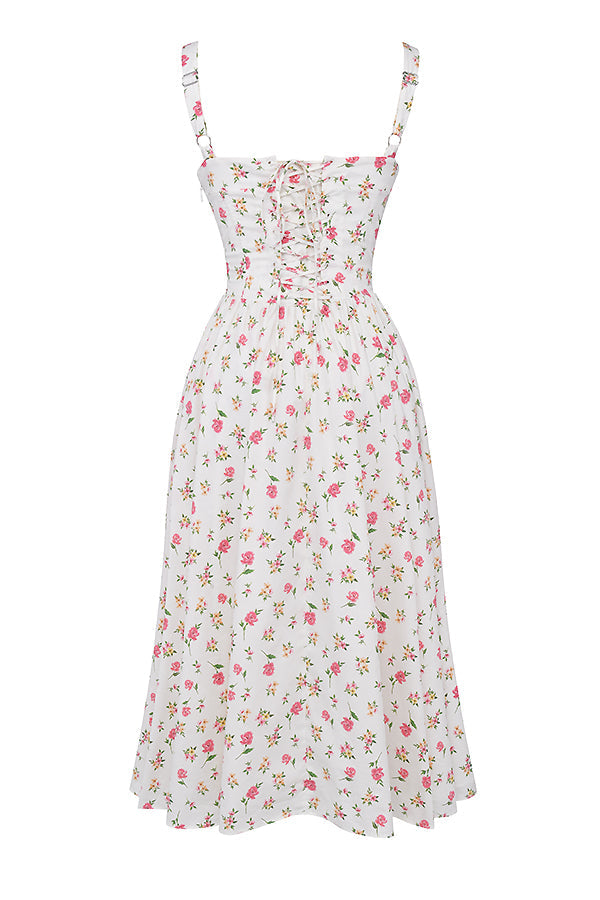 Brigid - Women's Floral Midi Summer Dress for Casual Outings