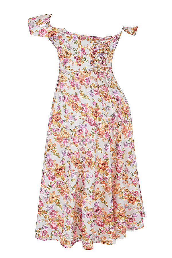 Brigid - Women's Floral Midi Summer Dress for Casual Outings