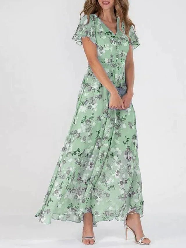 Quinlan - Lightweight Women's Summer Dress with Floral Pattern