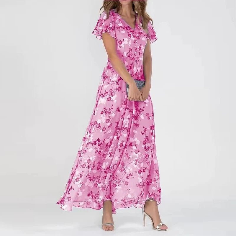 Quinlan - Lightweight Women's Summer Dress with Floral Pattern