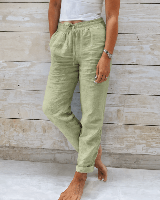 Siena – Leichte Leinenhose für Damen mit lockerer Passform und hohem Tragekomfort