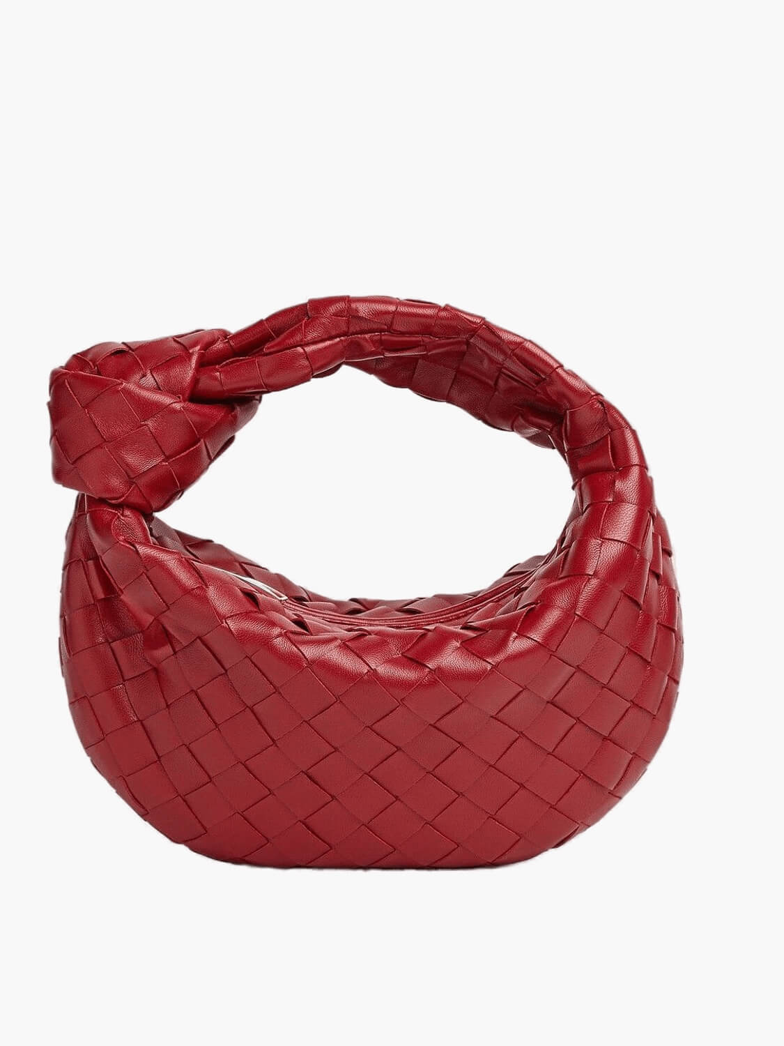 Trisha - Vegan Leather Woven Shoulder Bag Handbag For Everyday Use