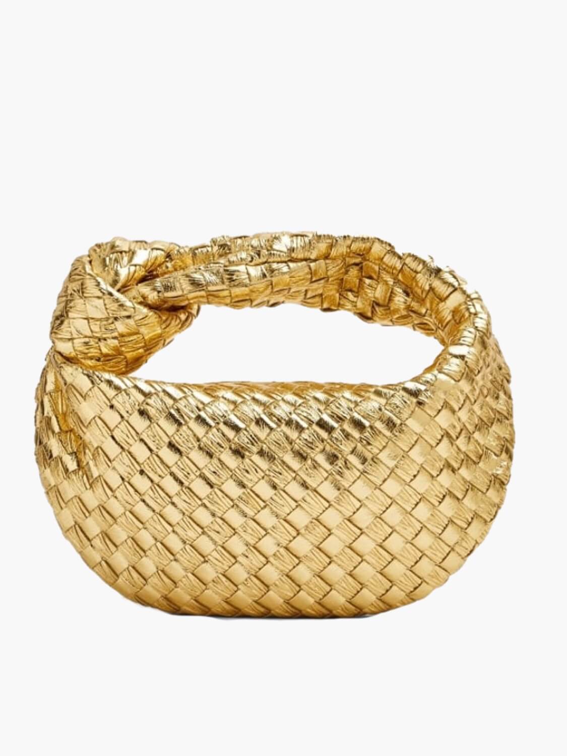 Trisha - Vegan Leather Woven Shoulder Bag Handbag For Everyday Use