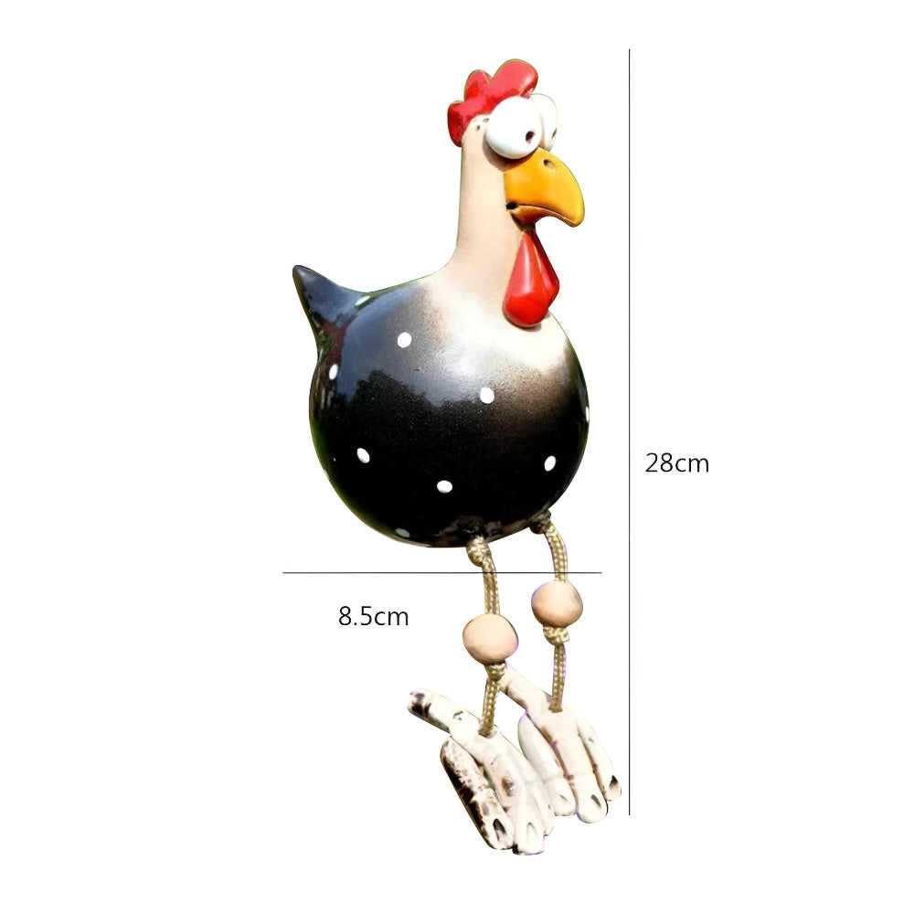 Planora - Funny Large Eyed Chicken Garden Statue Outdoor Decor