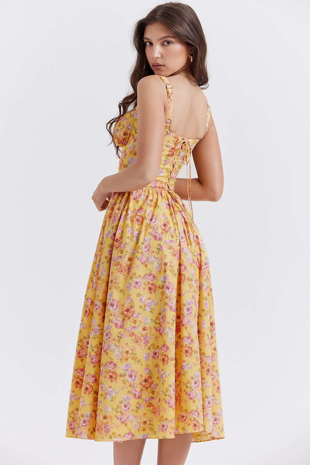 Brigid - Women's Floral Midi Summer Dress for Casual Outings