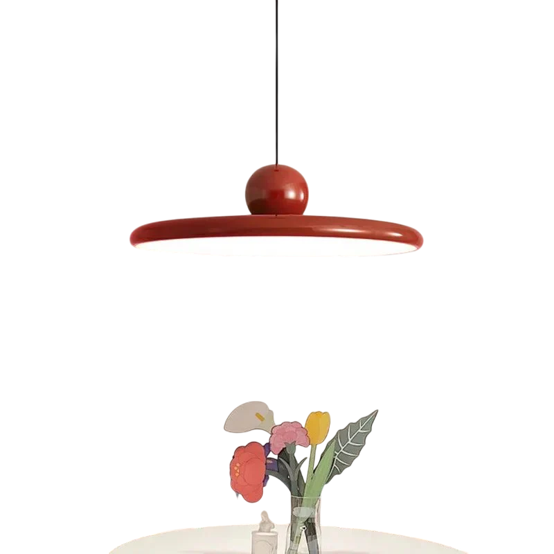 Domora - Glass LED Pendant Lamp In Bauhaus Style With Cream Finish