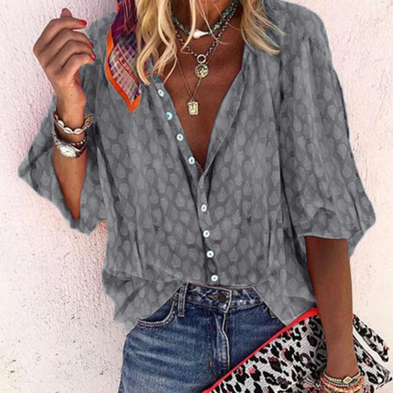Hanna - Trendy Lightweight Summer Blouse for Stylish Women