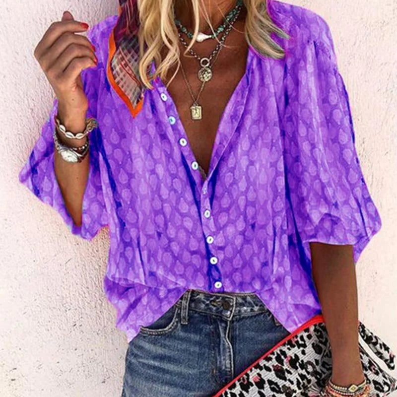 Hanna - Trendy Lightweight Summer Blouse for Stylish Women