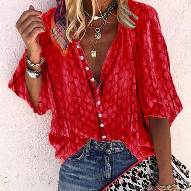 Hanna - Trendy Lightweight Summer Blouse for Stylish Women