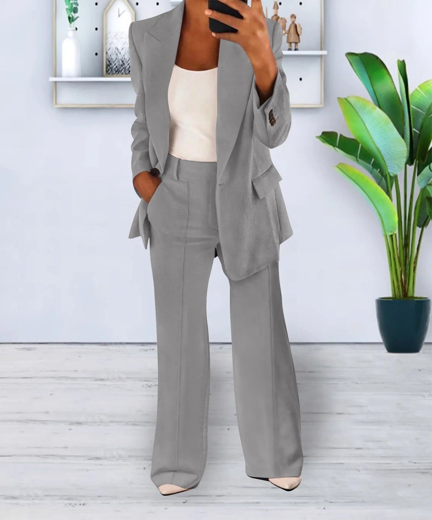 Imogen - Stylish Women's Blazer and Trousers Set for Versatile Elegance
