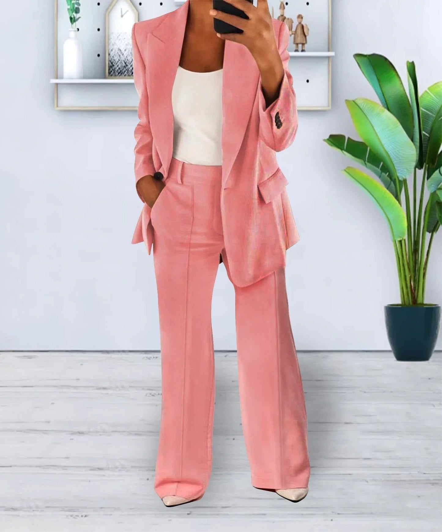Imogen - Stylish Women's Blazer and Trousers Set for Versatile Elegance