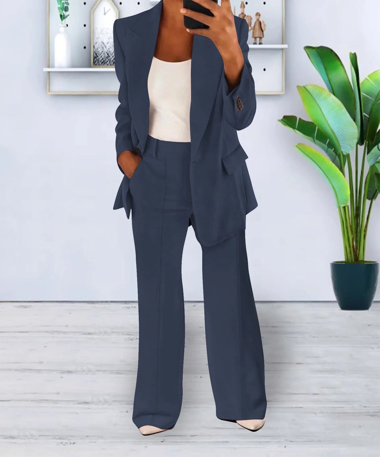 Imogen - Stylish Women's Blazer and Trousers Set for Versatile Elegance