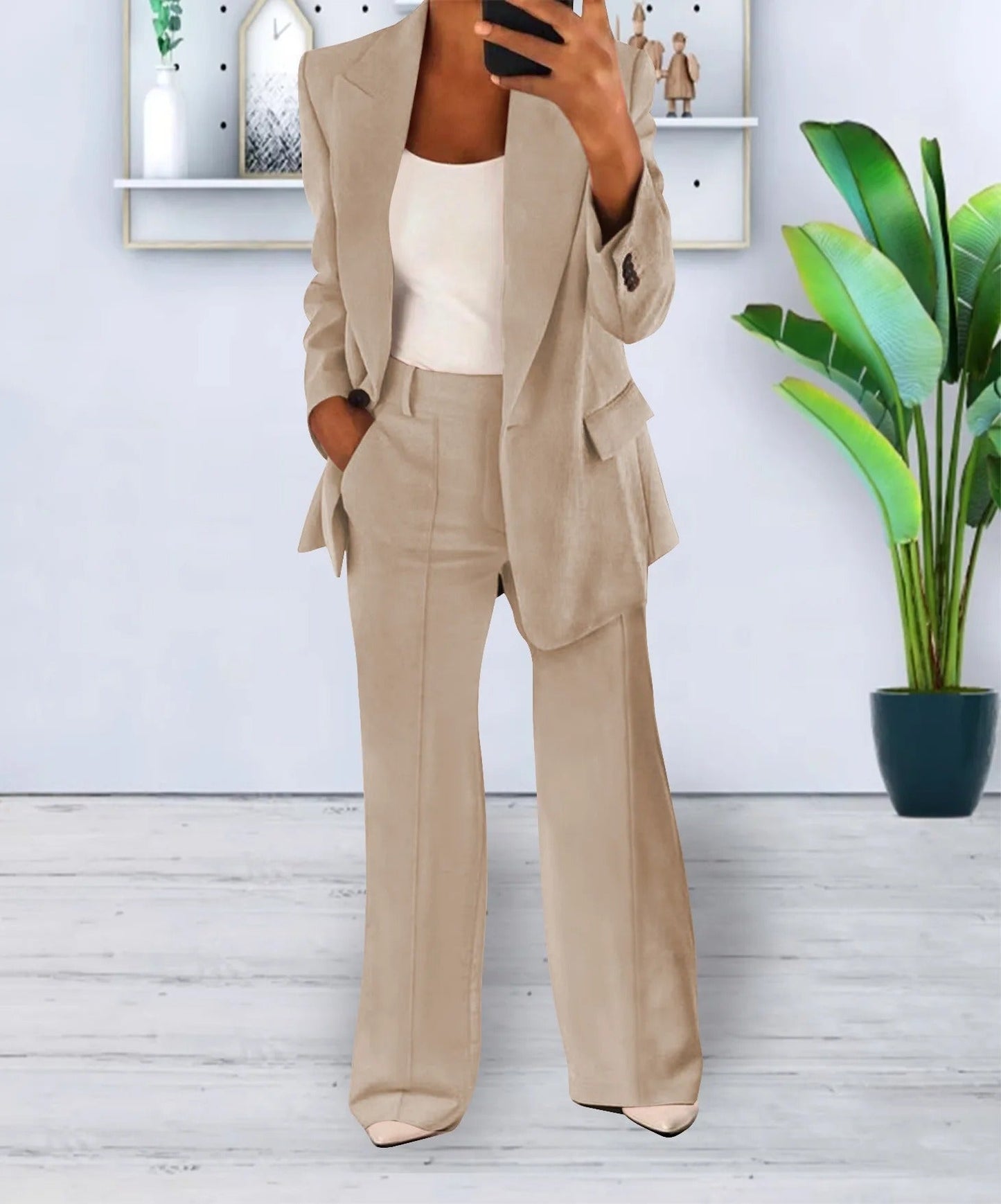 Imogen - Stylish Women's Blazer and Trousers Set for Versatile Elegance