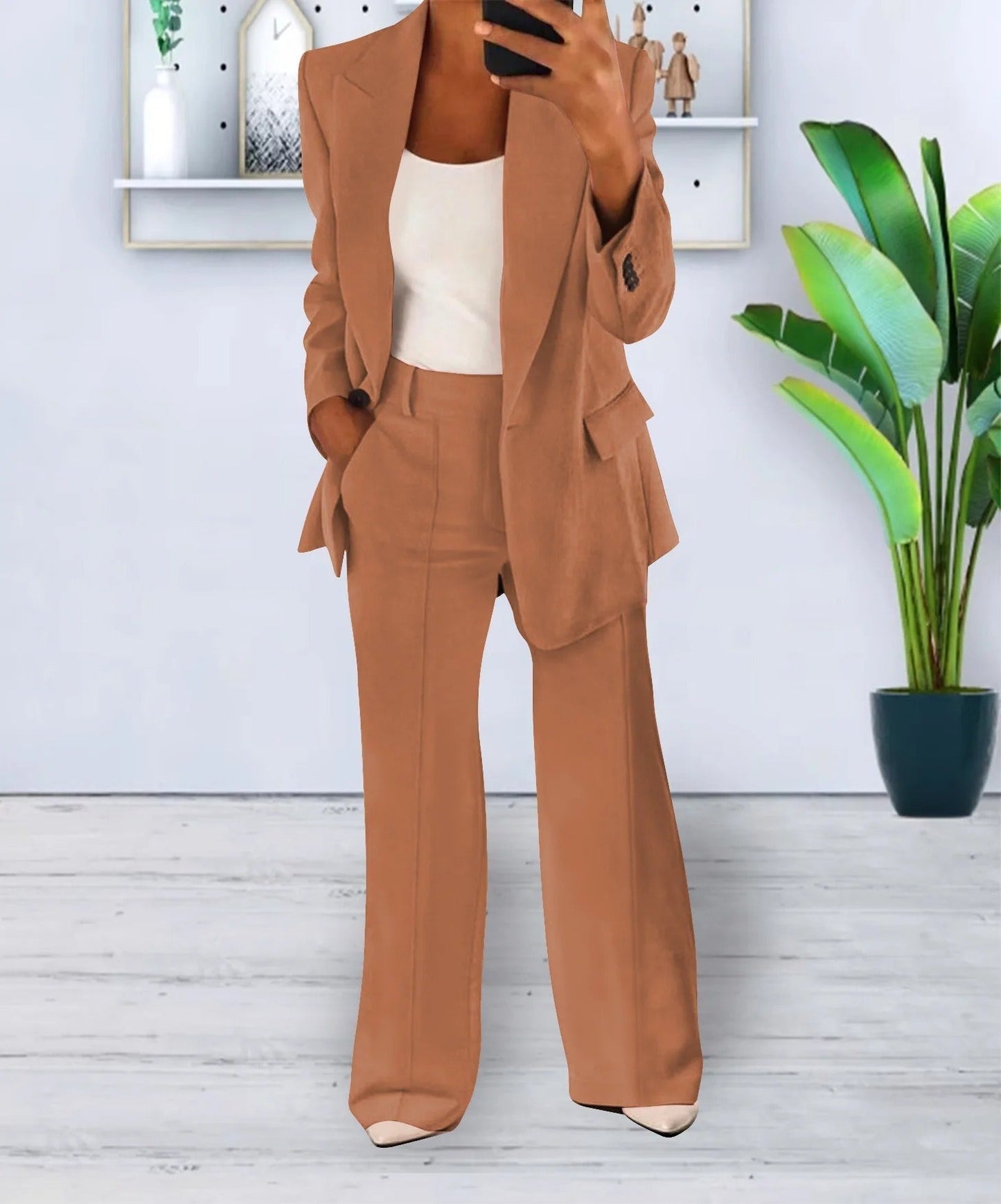 Imogen - Stylish Women's Blazer and Trousers Set for Versatile Elegance