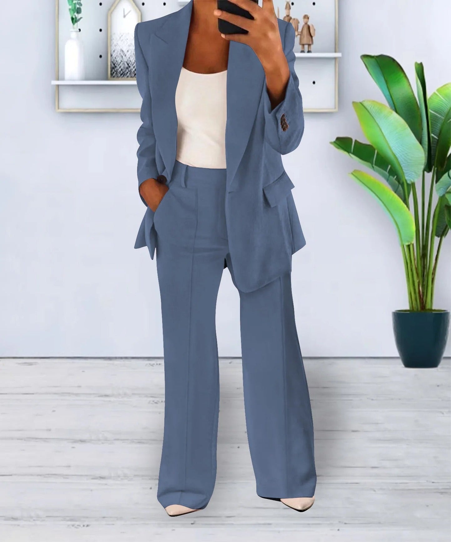 Imogen - Stylish Women's Blazer and Trousers Set for Versatile Elegance