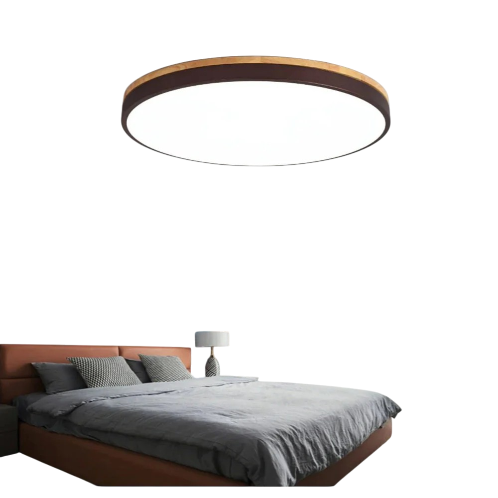 Ambiura - Nordic Wood Ceiling Light Minimalist White Finish