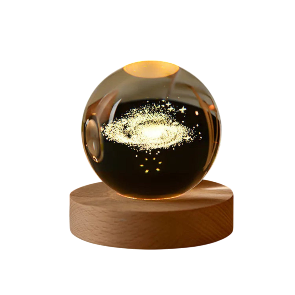 Chisoria - 3D Engraved Universe Lamp With Cosmic Light Glow