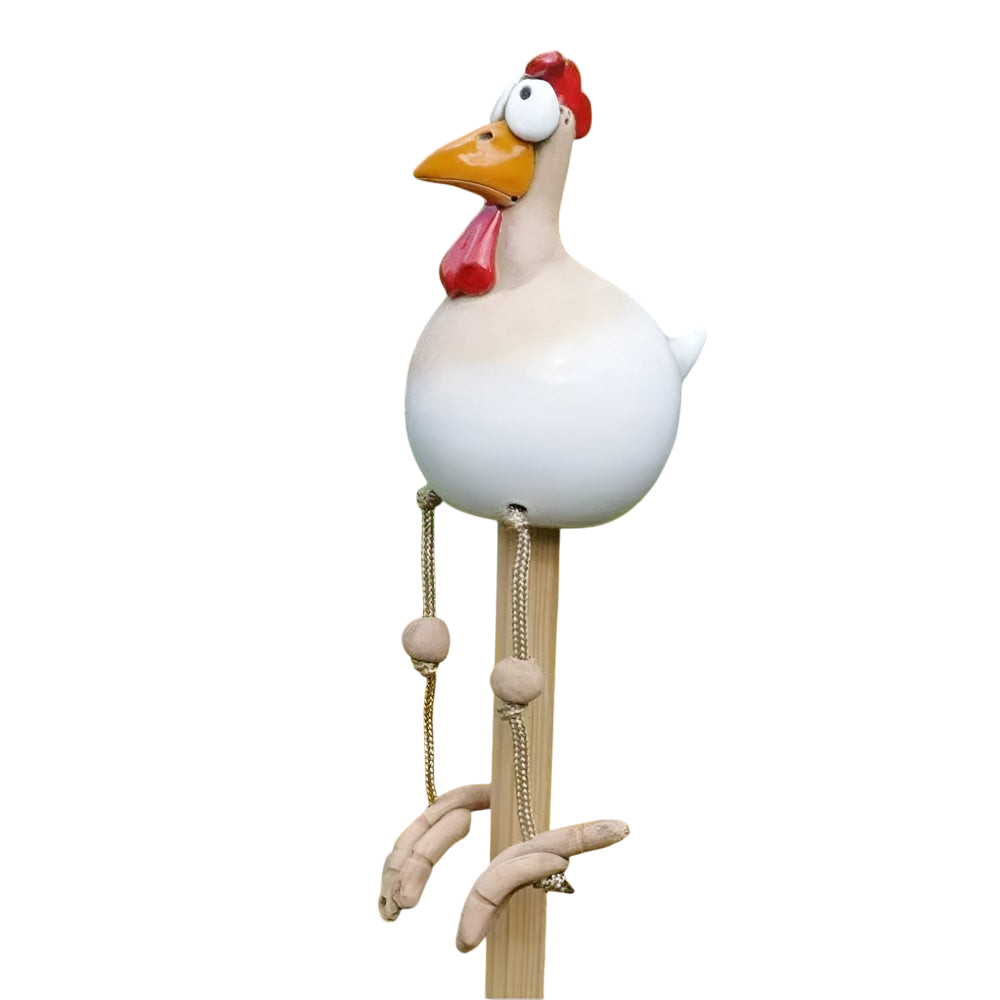 Planora - Funny Large Eyed Chicken Garden Statue Outdoor Decor