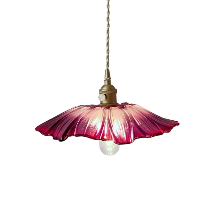 Floraya – Pendant Light with Floral Glass Shade