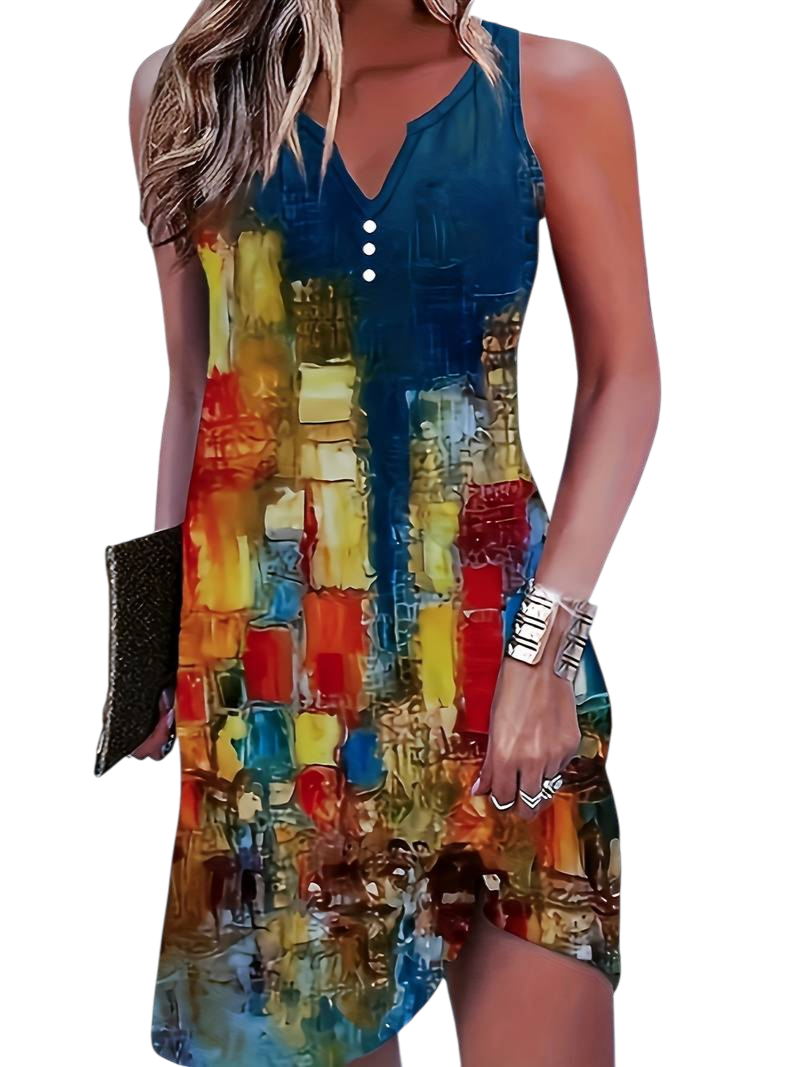 Zoe - Comfortable Sleeveless Mini Dress for Effortless Style