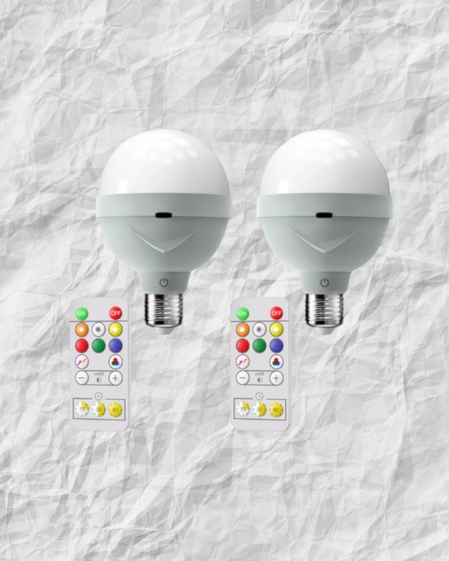 Carlyn - Wireless Rechargeable Light Bulbs with Remote Control Set