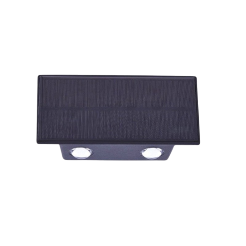 Glowess - SolarRay Solar Wall Lamp Modern Waterproof Lighting for Outdoors