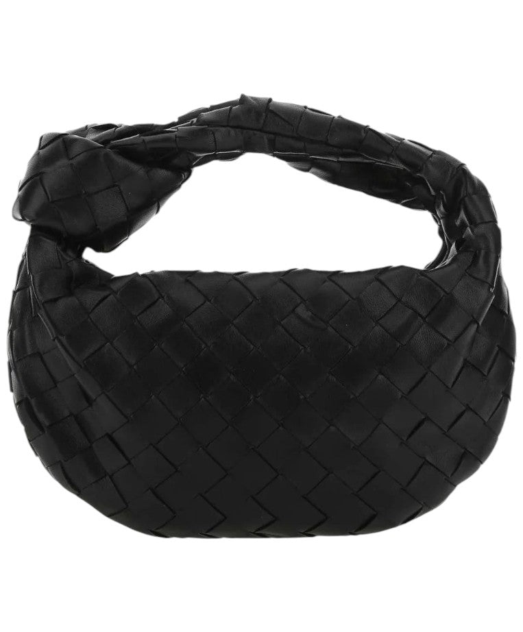 Trisha - Vegan Leather Woven Shoulder Bag Handbag For Everyday Use