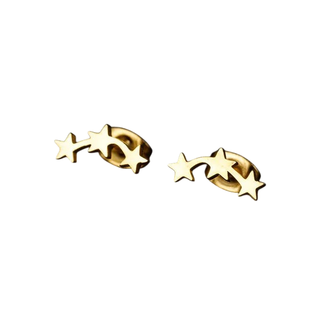 Kamryn - Minimalist Gold Star Earrings Lightweight Comfort