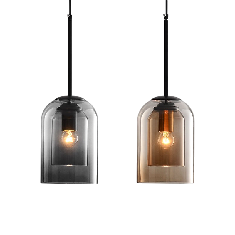 Vetro – Mid-Century Double Glass Pendant Light