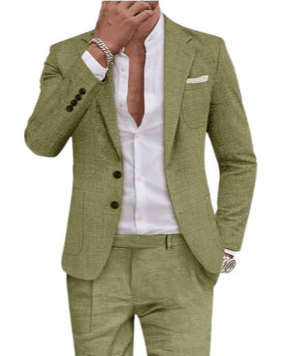 Roberto - Luxury Linen Suit for Men with Contemporary Design