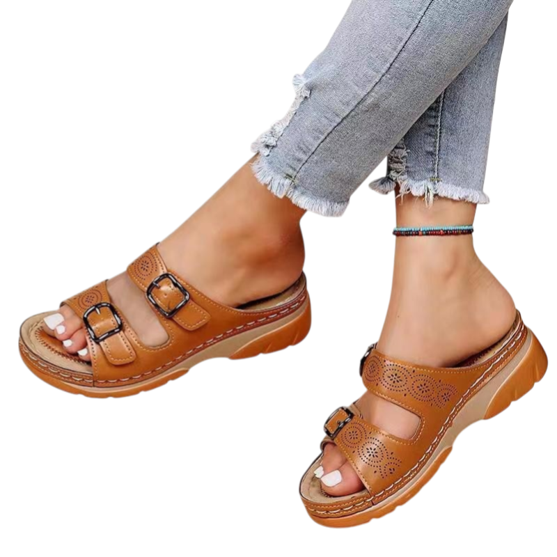 Gabrielle - Stylish Orthopedic Leather Sandals for Maximum Comfort
