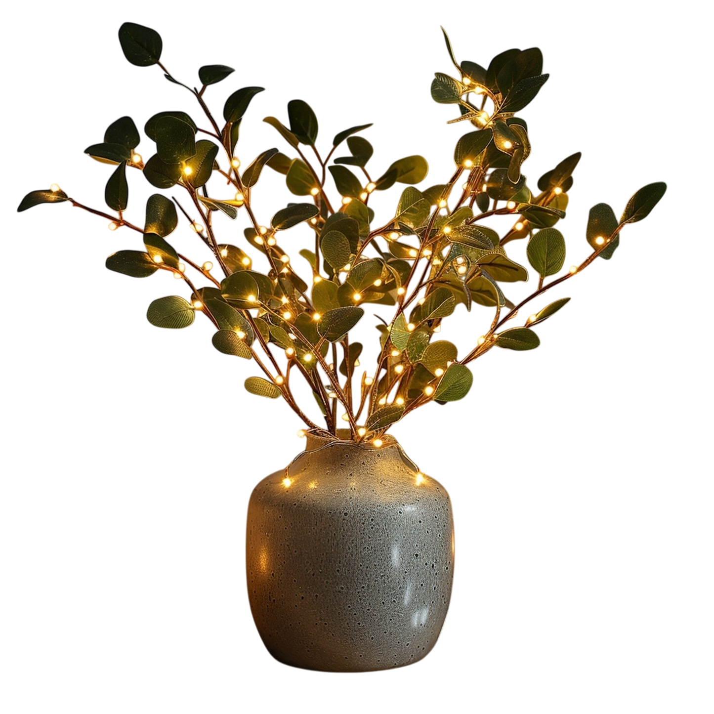 Vioren - Fairy Light Olive Twig Branch for Home Decor With Twinkling